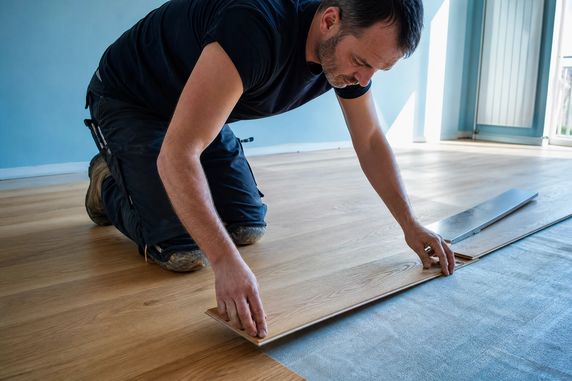Laminatverlegung